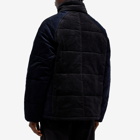 Garbstore Men's Cord Puffer Jacket in Navy