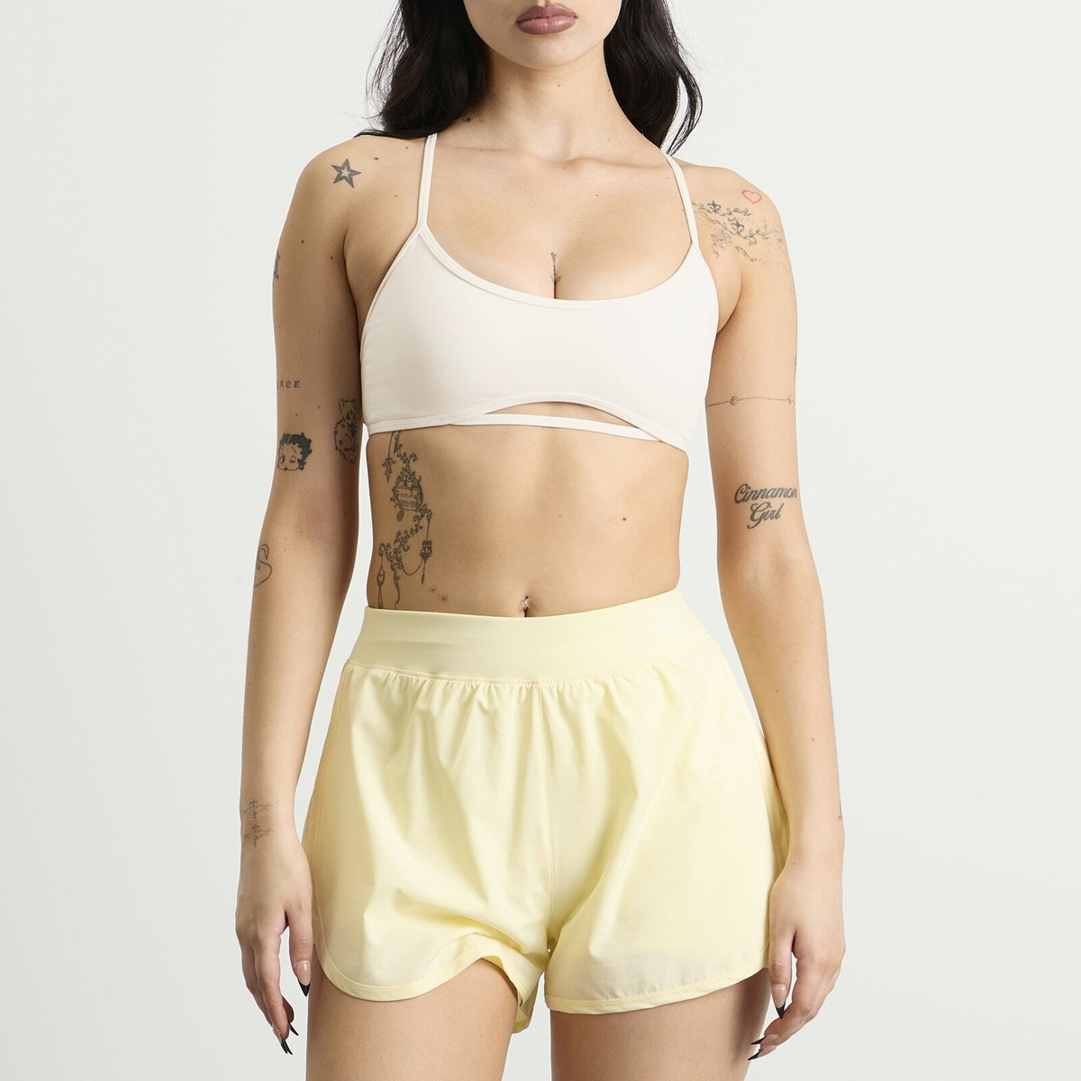 TALA Women's DayFlex Strappy Back Sports Bra in Ivory