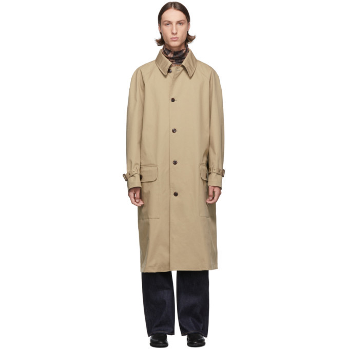 Photo: Junya Watanabe Beige Laminated Water-Repellent Coat