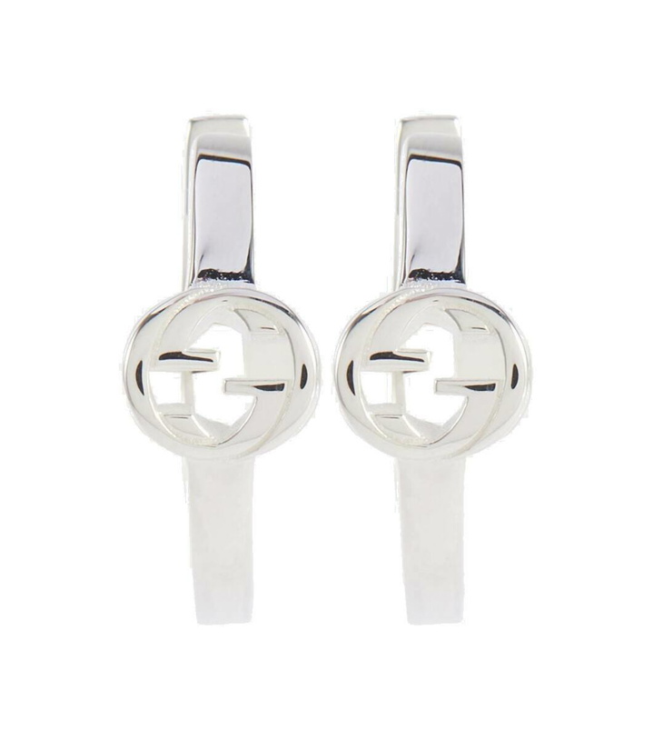 Photo: Gucci Interlocking G sterling silver hoop earrings
