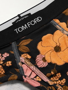 TOM FORD - Floral-Print Stretch-Cotton Briefs - Pink