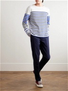 Polo Ralph Lauren - Appliquéd Striped Cotton-Jersey T-Shirt - White