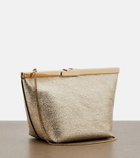 Jimmy Choo Ganache metallic leather clutch
