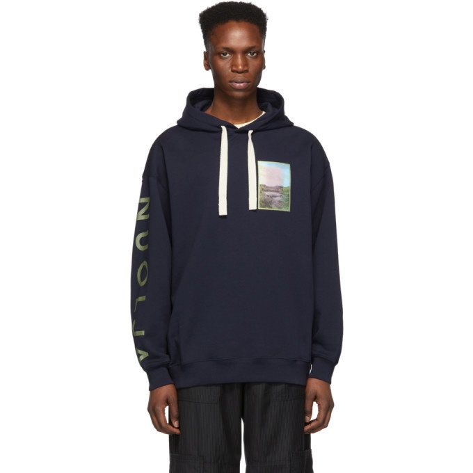 Photo: Acne Studios Navy Farrin Hoodie