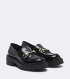 Gucci Rhody Horsebit leather platform loafers