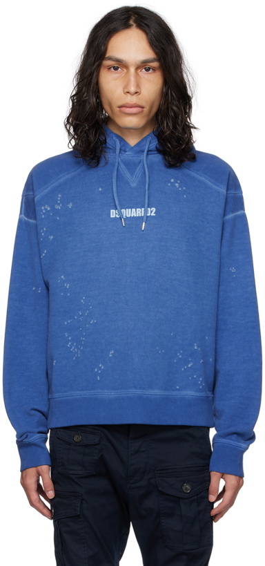 Photo: Dsquared2 Blue Cipro Hoodie