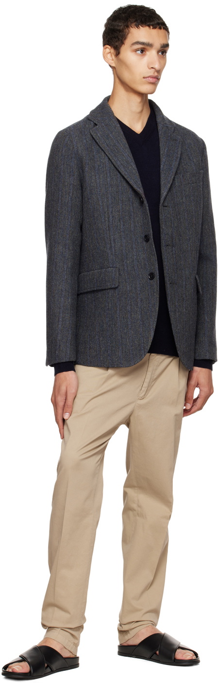ASPESI Gray Kuki Blazer