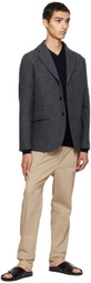 ASPESI Gray Kuki Blazer