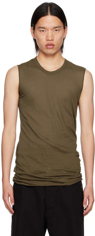 Photo: Rick Owens Khaki Porterville Basic Tank Top