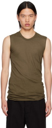 Rick Owens Khaki Porterville Basic Tank Top