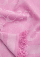 Coach Signature C Logo-jacquard Scarf - Fuchsia - One Size