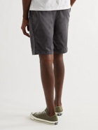 JAMES PERSE - Stretch Supima Cotton-Canvas Drawstring Shorts - Gray