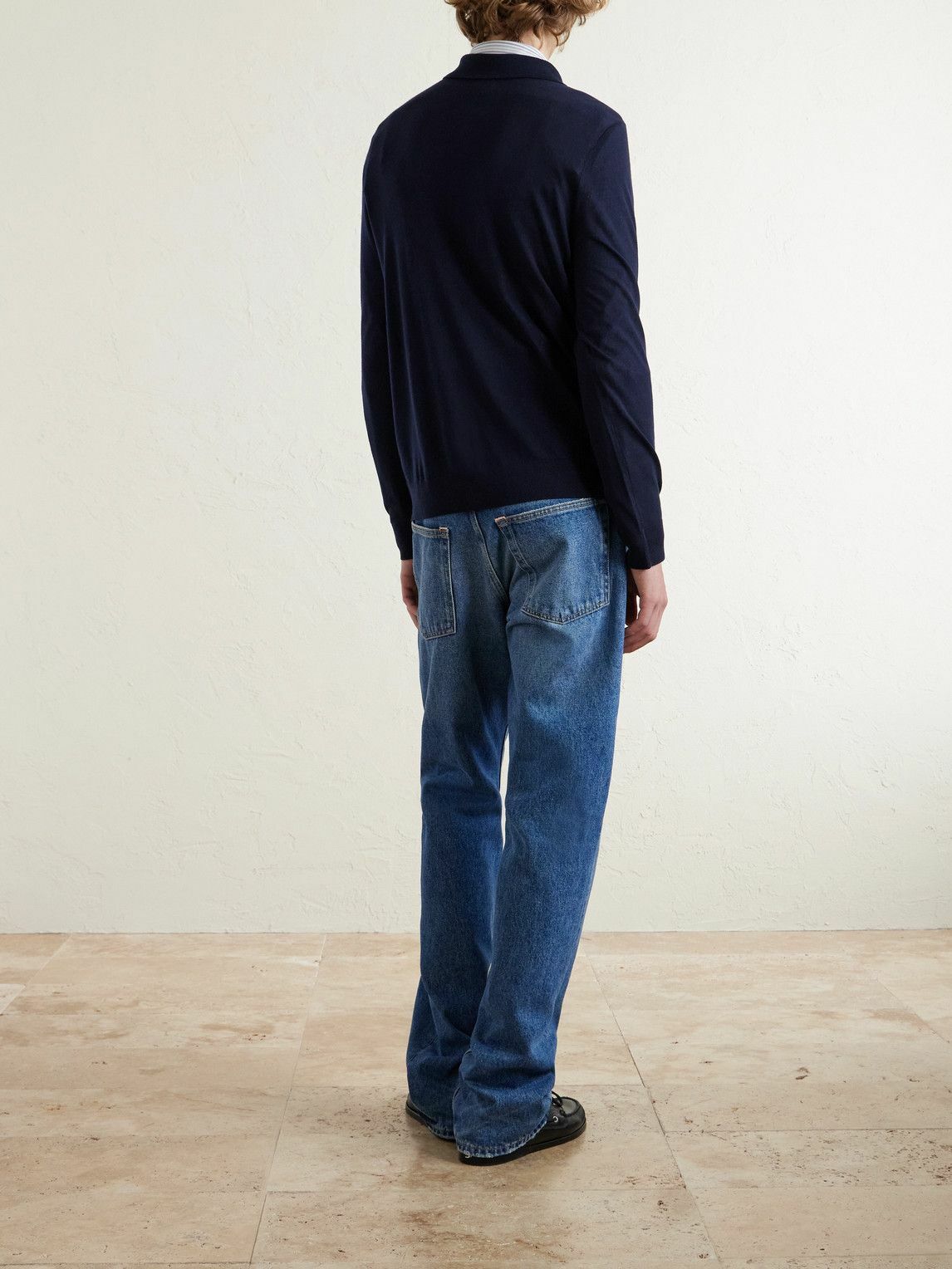 Paul Smith - Merino Wool Polo Shirt - Blue