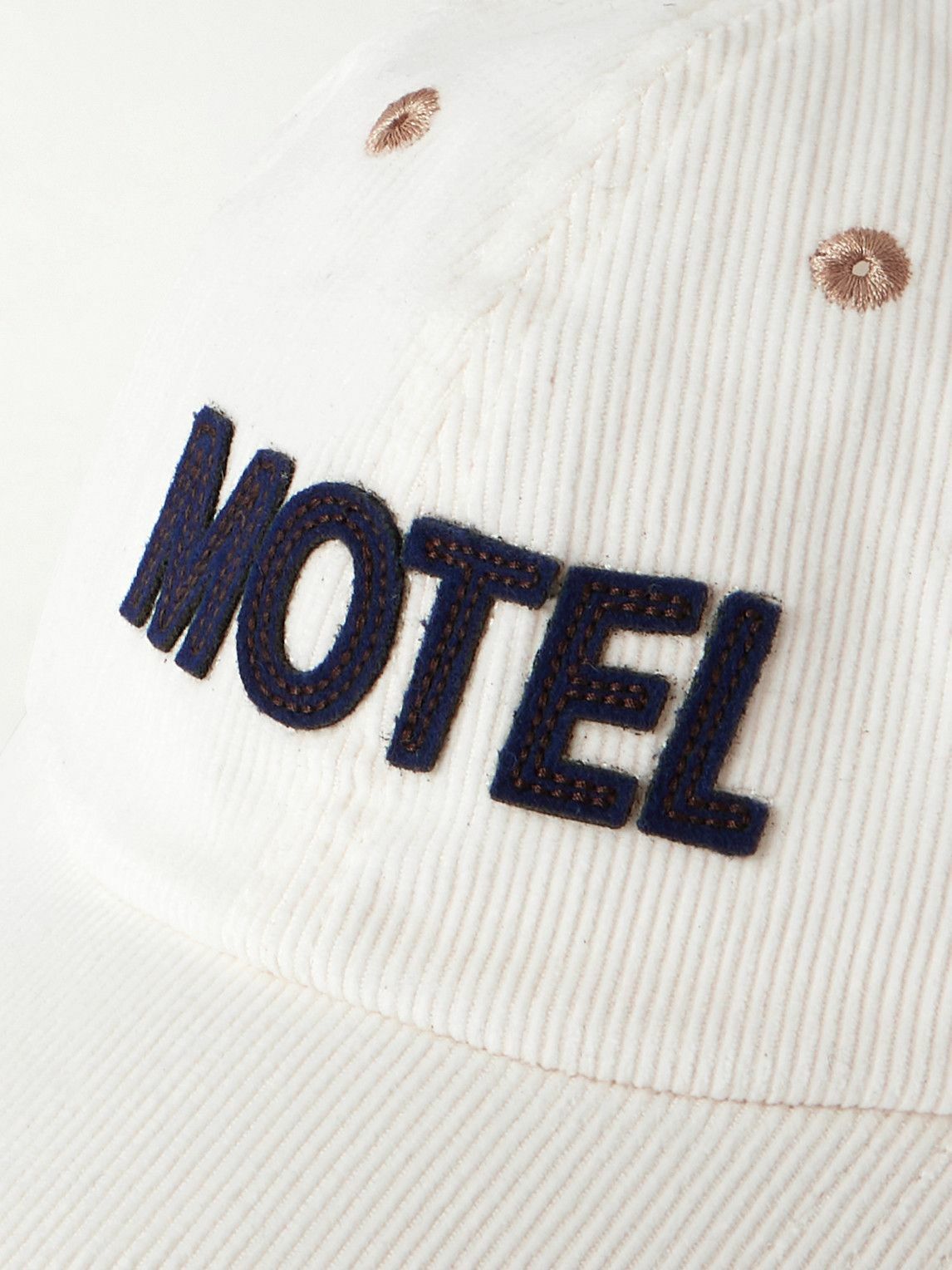 Drake's - Motel Appliquéd Cotton-Corduroy Baseball Cap