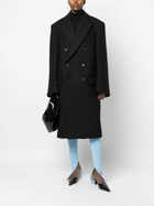 WARDROBE.NYC X Hailey Bieber Black Wool Coat