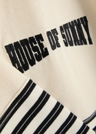 House OF Sunny Stripe Power Cotton Rugby Shirt Cream