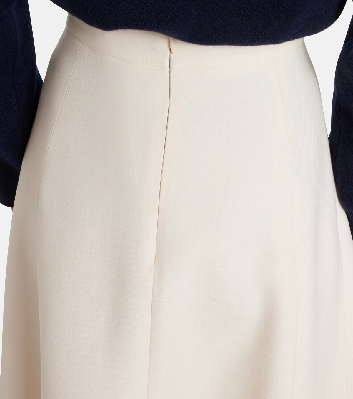 Valentino VGold Crepe Couture midi skirt