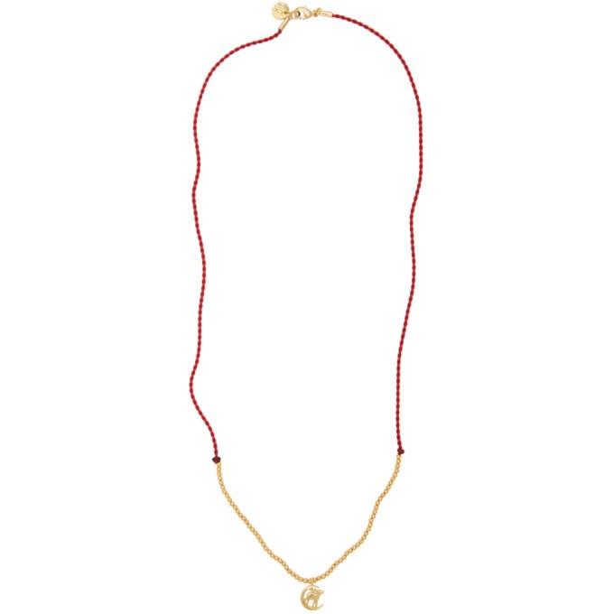 Photo: Undercover Red and Gold Silk Thread Necklace