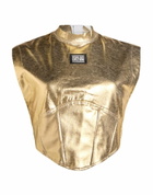 Versace Jeans Couture Womens Top in Gold