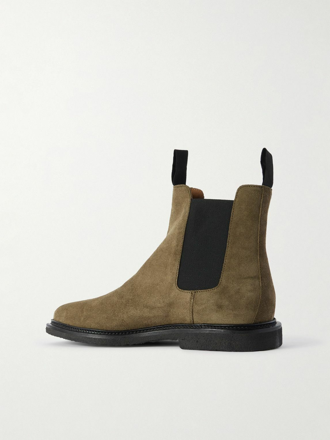 Common Projects - Waxed-Suede Chelsea Boots - Green