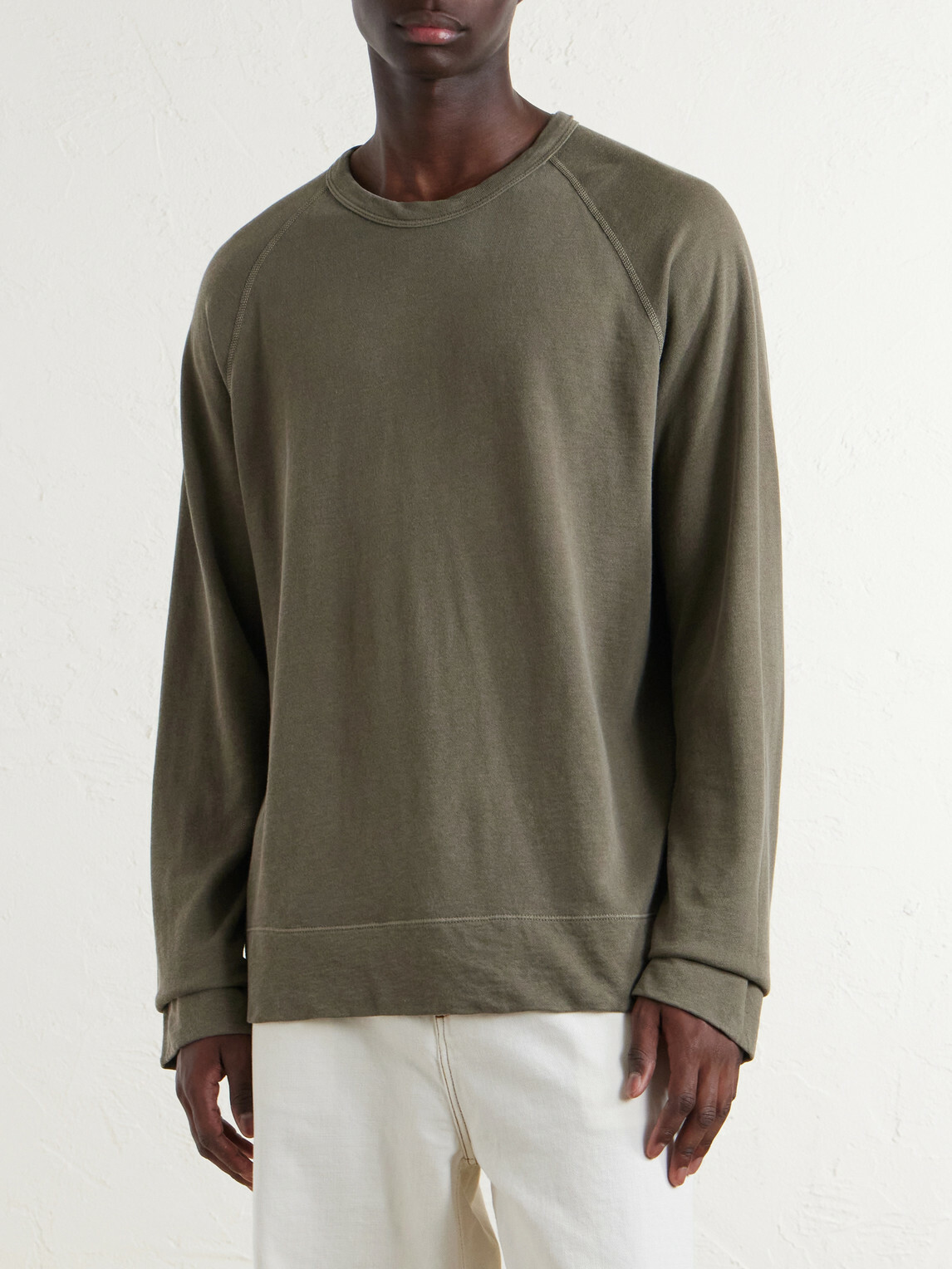 James Perse - Cotton-Jersey Sweatshirt - Green