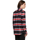 Hugo Red and Black Check Ermann Shirt