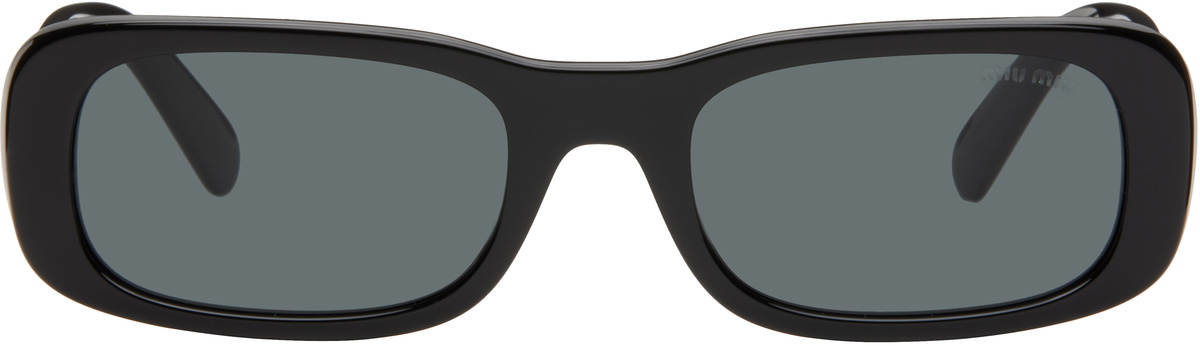Miu Miu Eyewear Black Glimpse Sunglasses Miu Miu