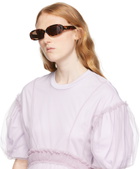 LINDA FARROW Tortoiseshell Cara Sunglasses