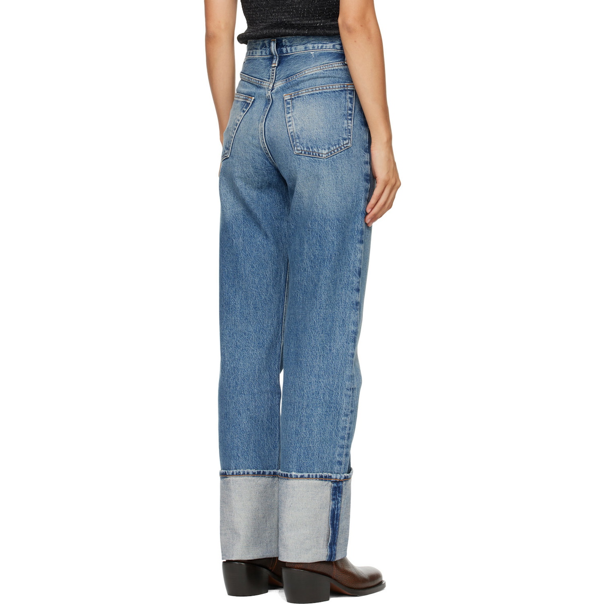 AGOLDE Blue Big Cuff Jeans