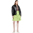 Marni Black Pointed Collar Leather Jacket