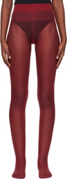 Wolford Burgundy Satin Touch 20 Tights