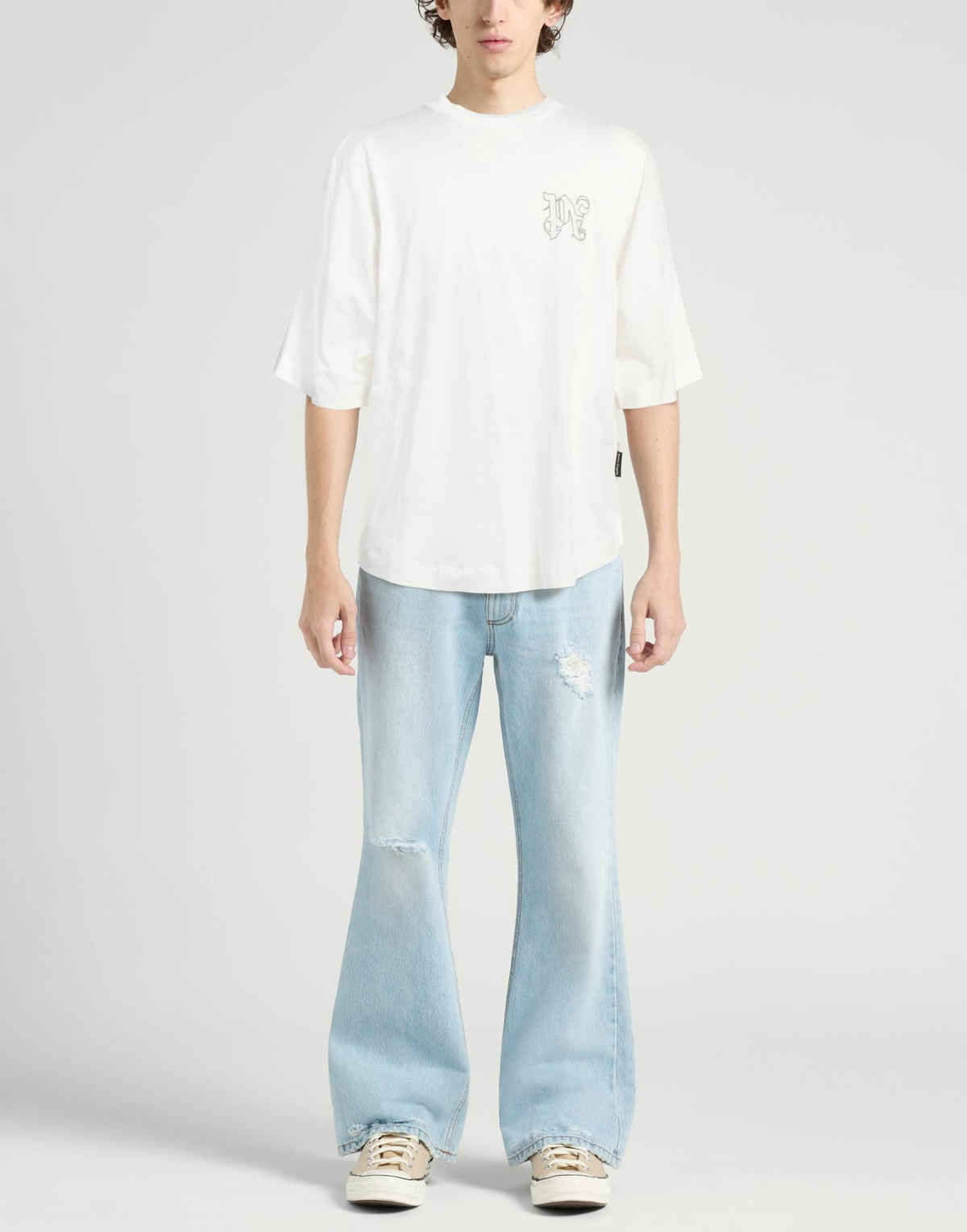 Palm Angels Mens T-shirt in White
