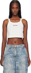 Palm Angels Off-White Logo Tank Top