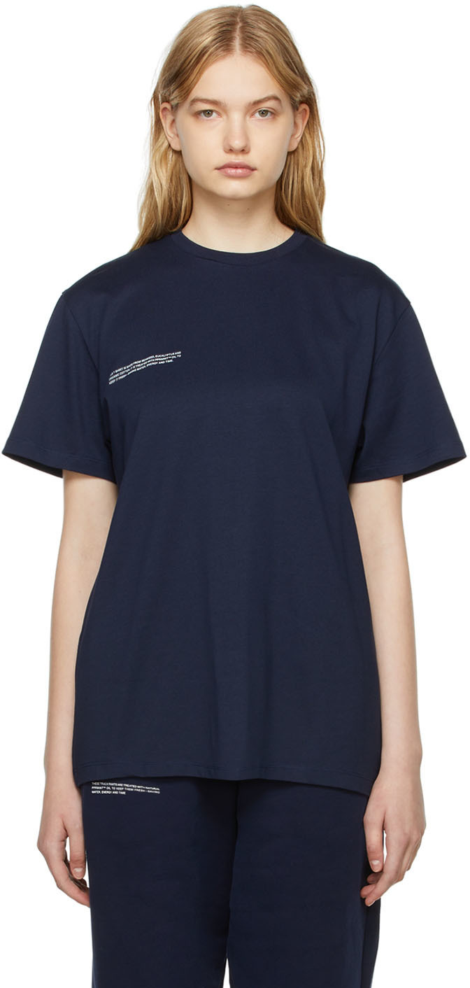 PANGAIA Navy Organic Cotton T-Shirt