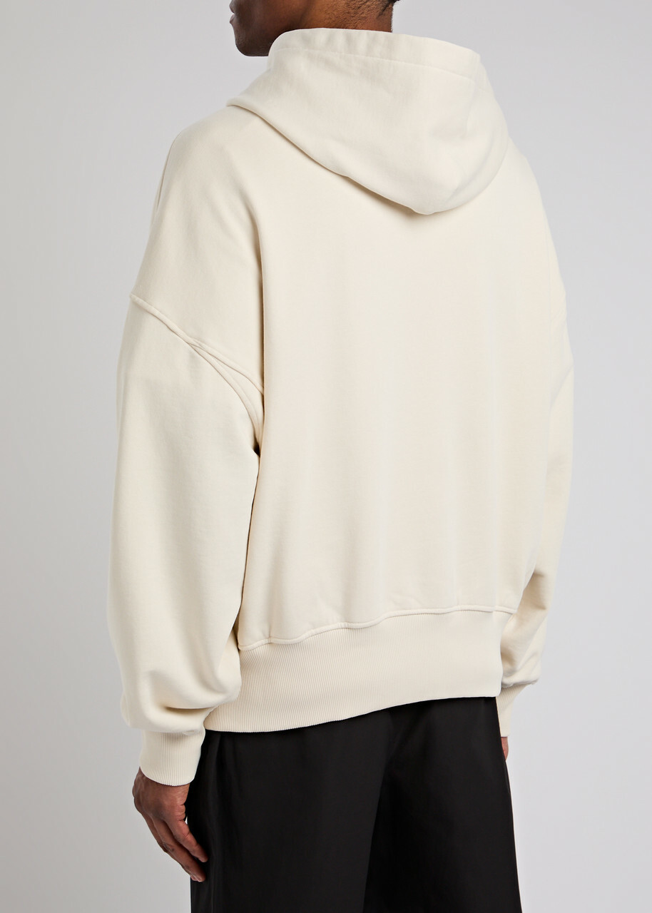 Dolce & Gabbana Logo Hooded Cotton Sweatshirt White