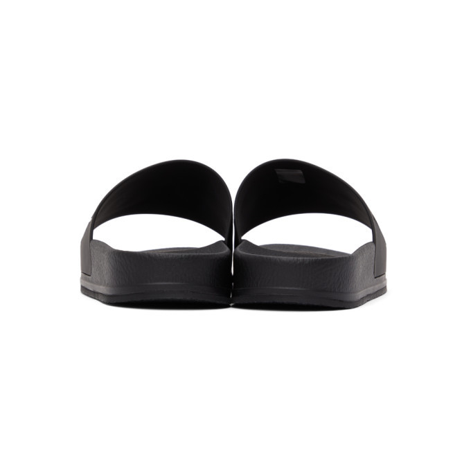 MM6 Maison Margiela Black Logo Slides MM6 Maison Margiela