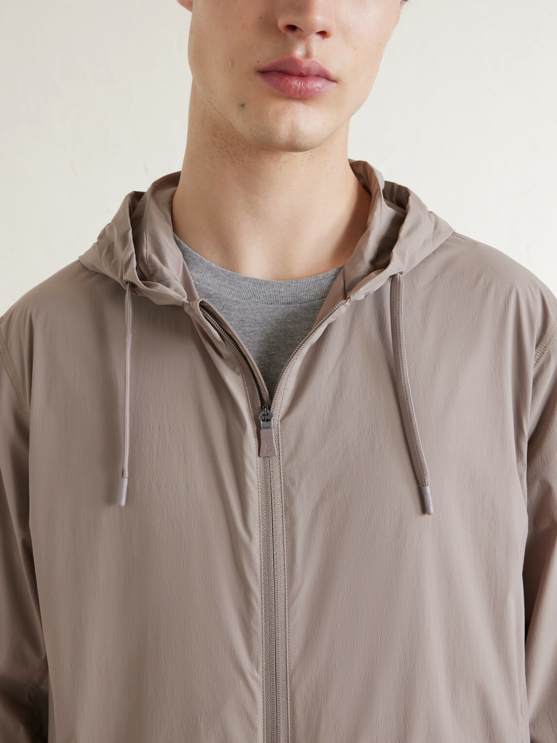 Herno - Hooded Shell Blouson Jacket - Neutrals