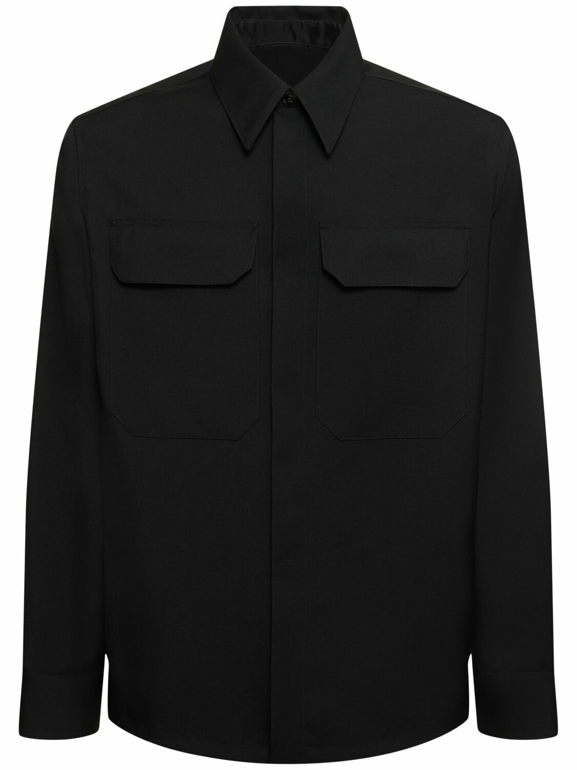 JIL SANDER - Fine Wool Gabardine Shirt