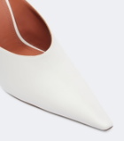 Amina Muaddi Felicia leather mules