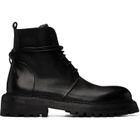 Marsèll Black Carraucola Pebbled Leather Boots