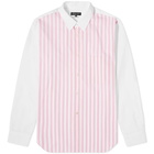 Comme des Garcons Homme Plus Wide Stripe Front Panel Funmix Shirt