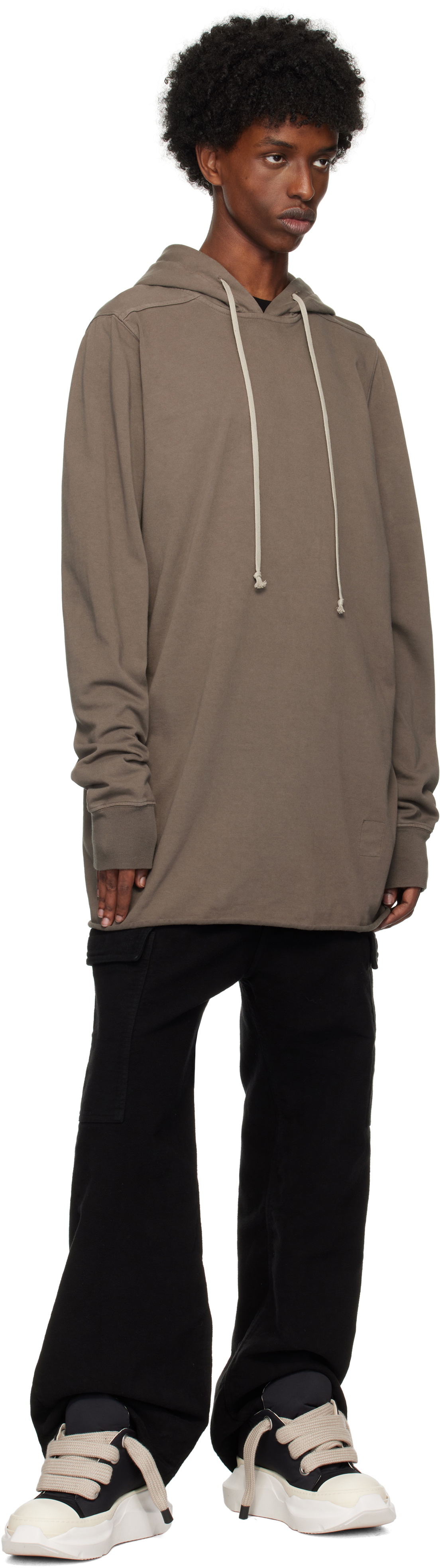 Rick Owens DRKSHDW Gray Porterville Pullover Hoodie
