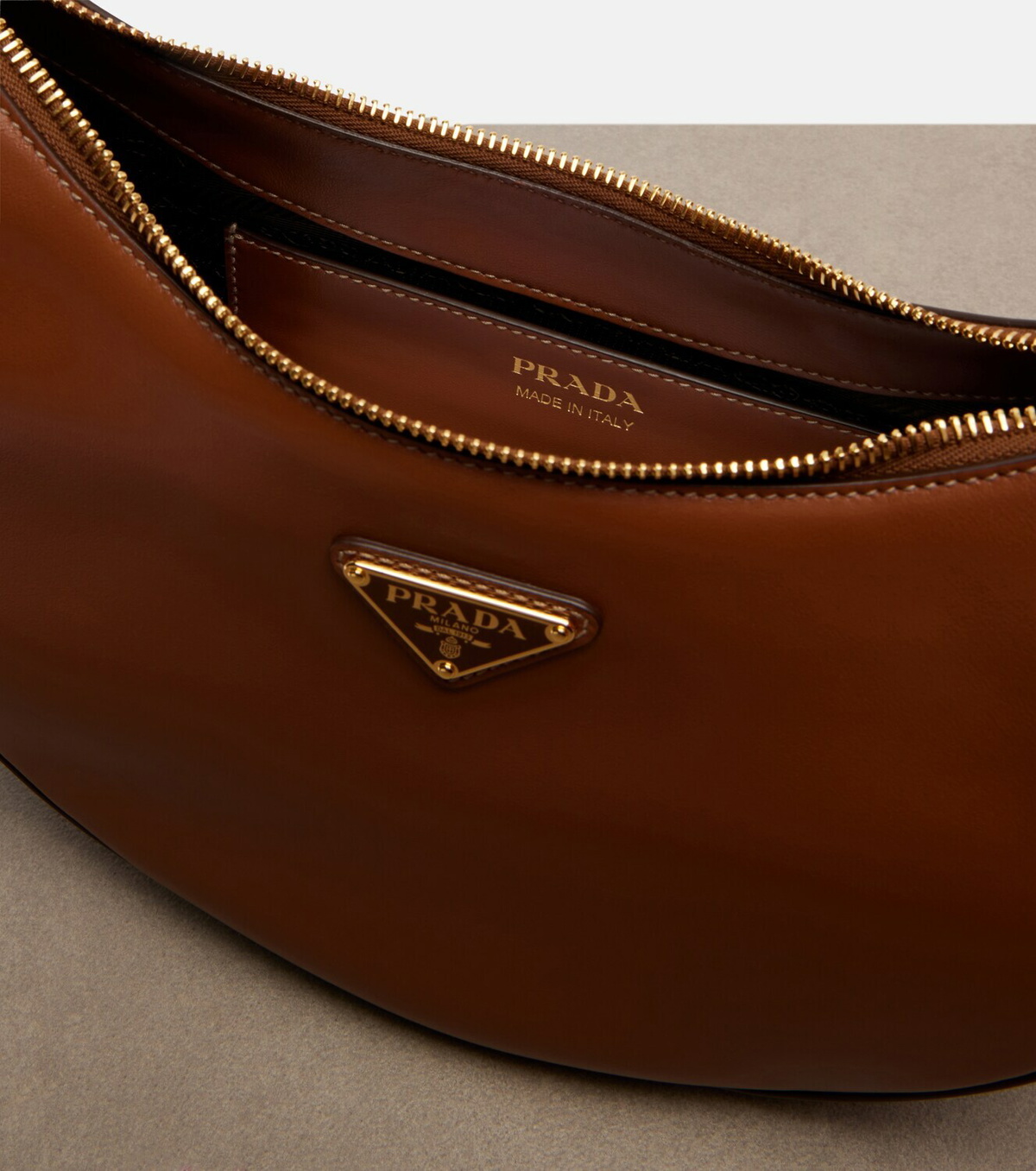 Prada Prada Arqué Small leather shoulder bag