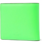 Valentino - Valentino Garavani Logo-Print Neon Leather Billfold Wallet - Green