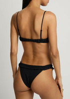 Faithfull The Brand Esterel Frill Bikini Briefs Black