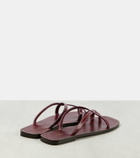 The Row Link leather sandals