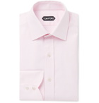 TOM FORD - Slim-Fit Checked Cotton Shirt - Pink