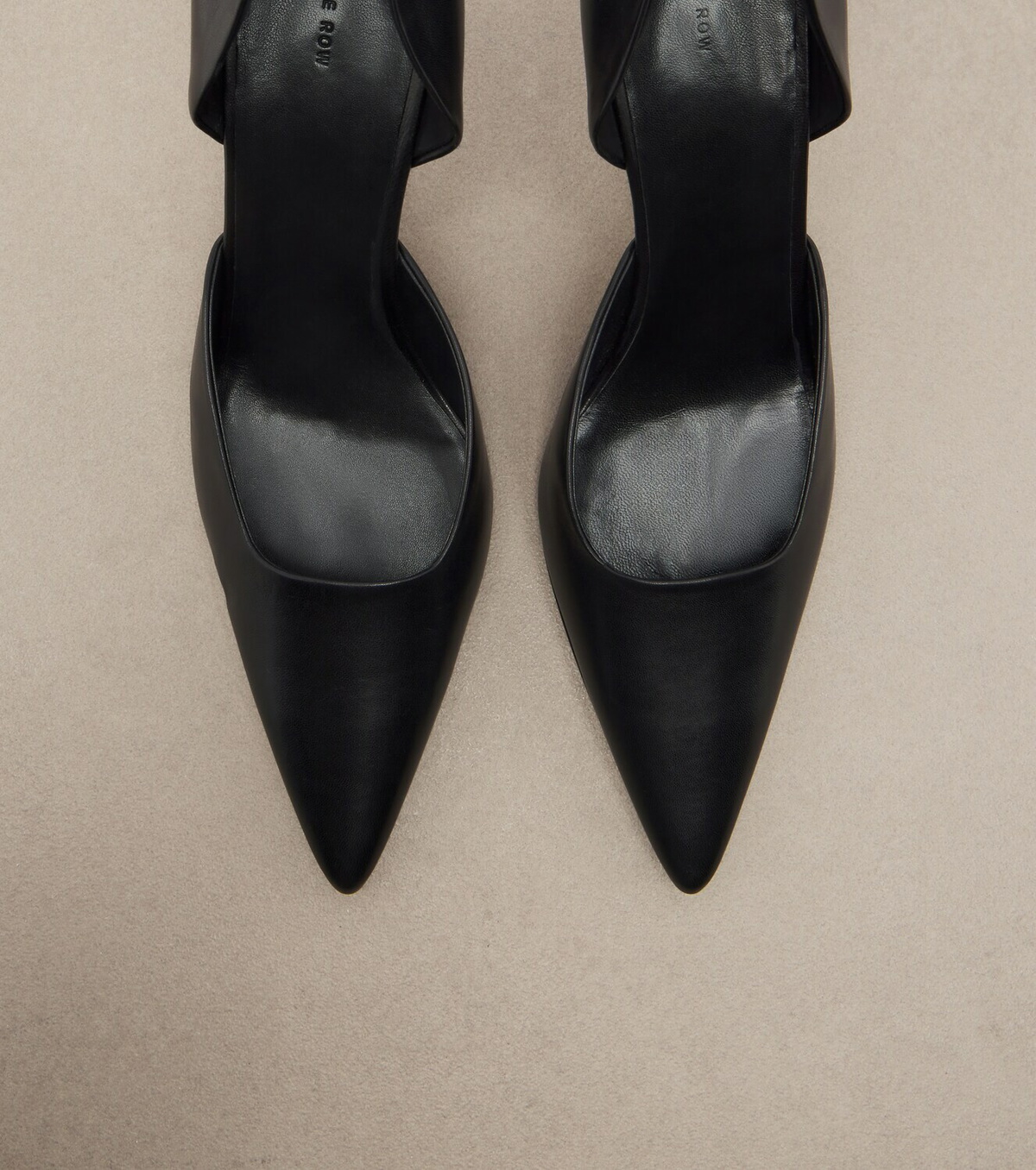 The Row Delfine leather pumps