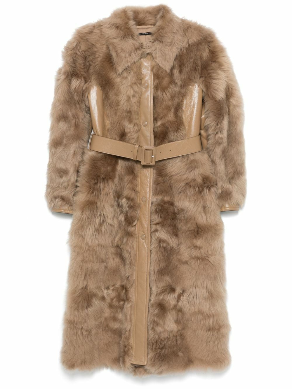 TOM FORD Panelled Belted Coat
