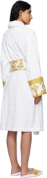 Versace Underwear White 'I Heart Baroque' Bathrobe